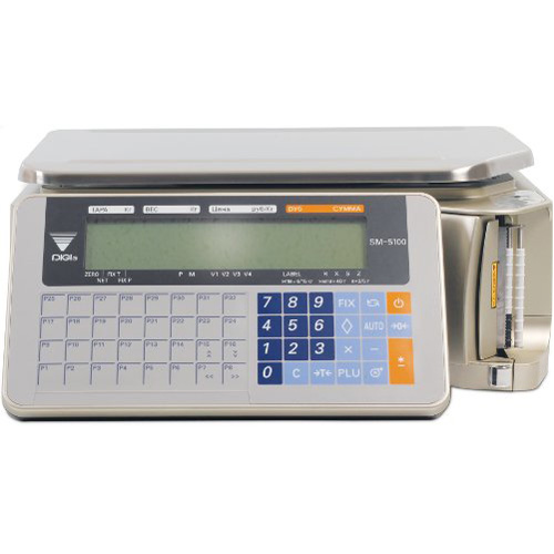 Весы с печатью этикетки DIGI SM-5100B (15kg)