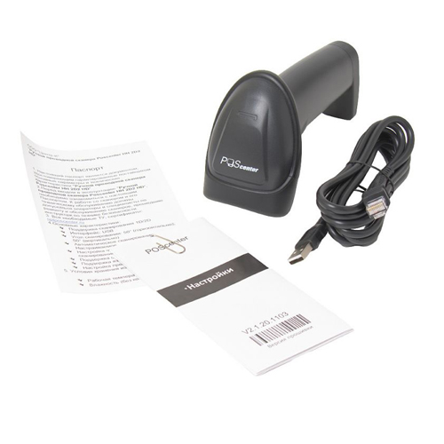 Сканер штрих-кода Poscenter HH 2D2 HD, USB, черный