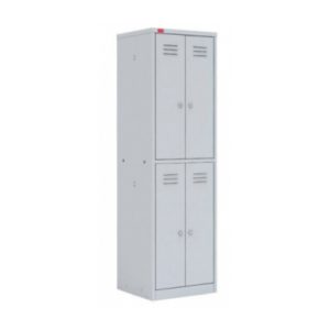 Двухсекционный металлический шкаф для ШРМ – 22У