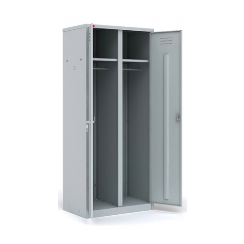 Двухсекционный металлический шкаф для одежды ШРМ – С/800